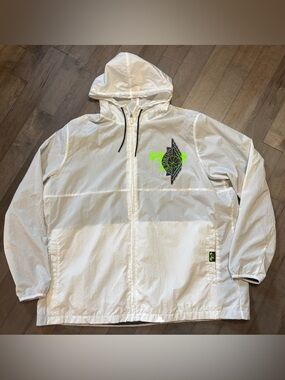 NIKE AIR JORDAN Jumpman Windbreaker Jacket WINGS FULL ZIP HOODED XXL